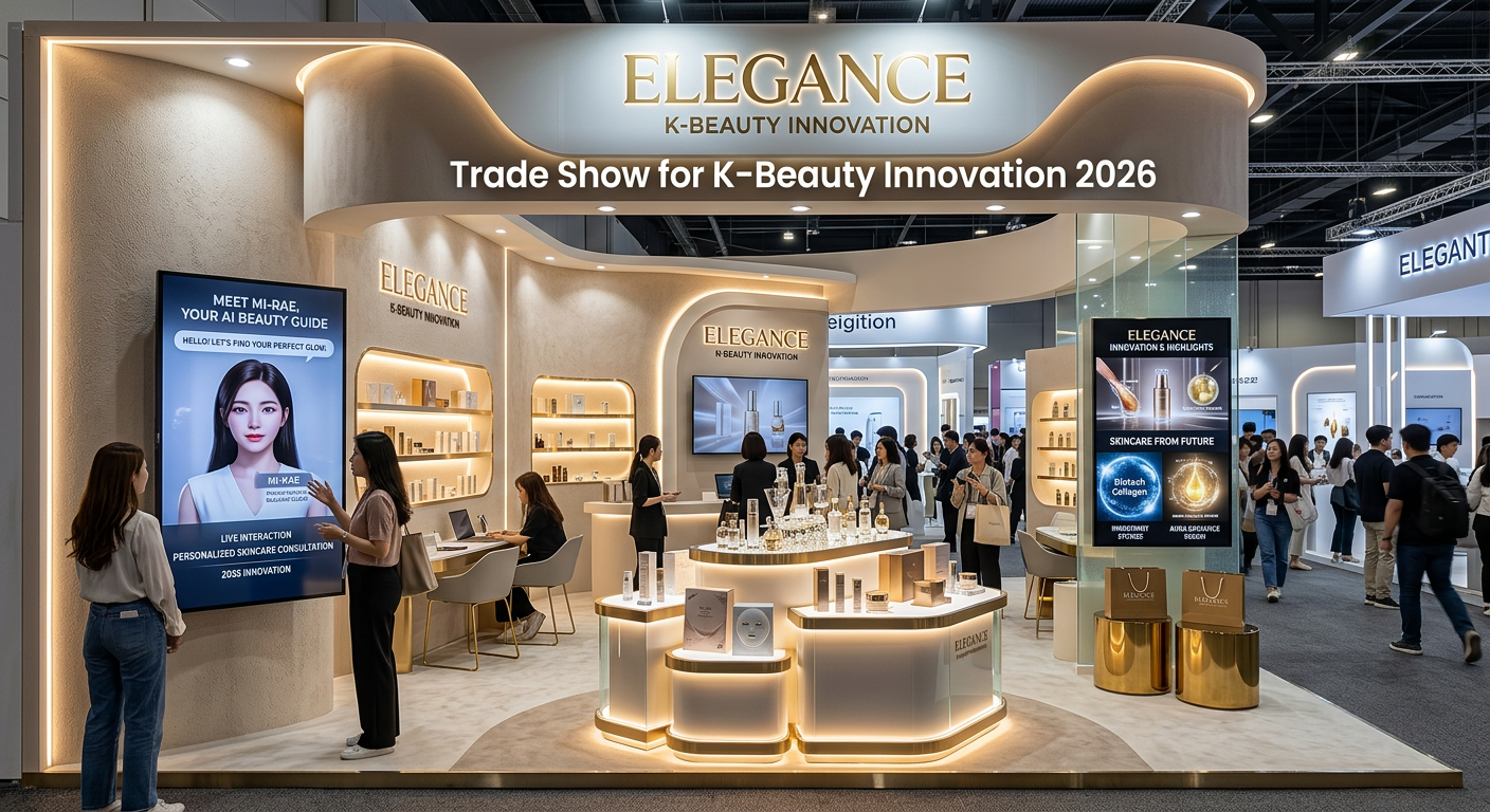 Elegance K-Beauty Trade Show Booth
