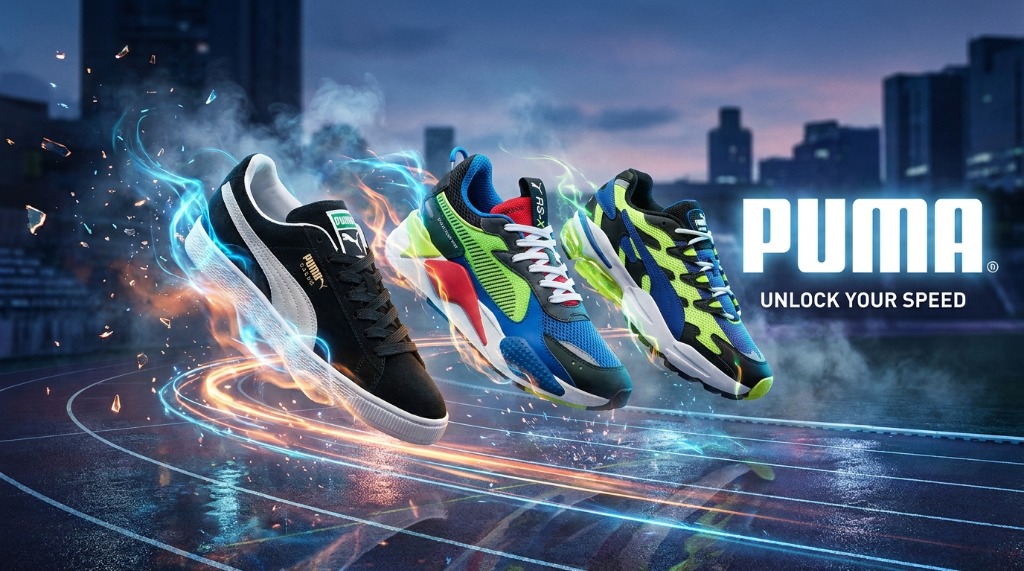 Puma Unlock Your Speed Conceptual Campaign Poster